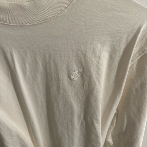 NWOT Saturdays NYC Long Sleeve Tee in Cream, size: L - Picture 3 of 4
